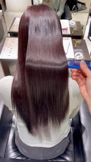 ロング カラー 髪質改善/透明感カラ ー/レイヤー/あやはのヘアスタイル