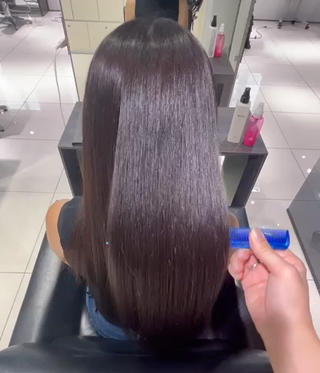 ロング カラー 髪質改善/透明感カラ ー/レイヤー/あやはのヘアスタイル