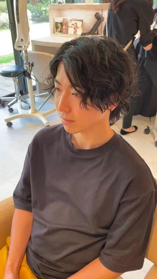 メンズカット＋メンズパーマ(スパイラルパーマ) 