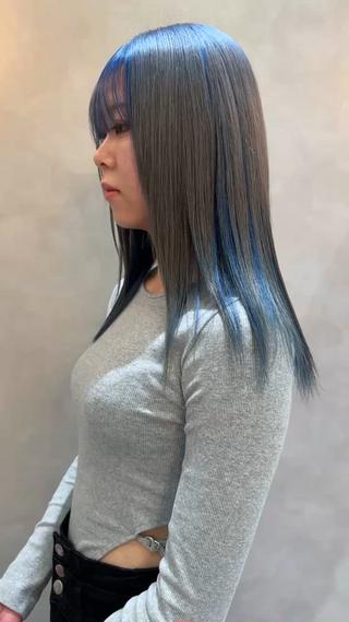 個性派インナーカラー 