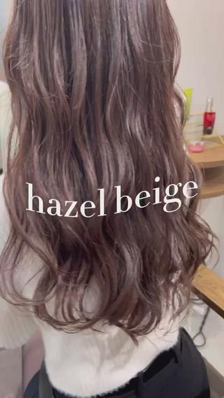ブリーチなしのヘーゼルベージュ 