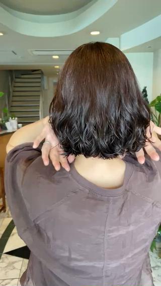 ミディアム パーマ ASAKURA所属・ASAKURA 美容室のヘアスタイル
