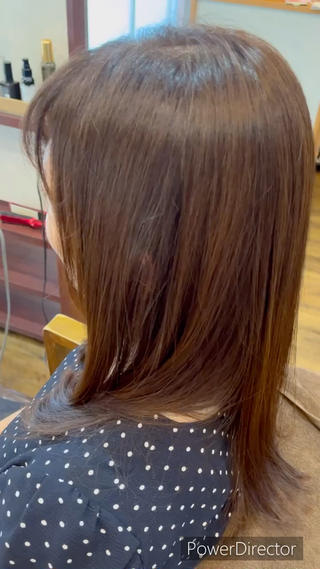 40代モデル様
艶こし改善ストリートメント&艶色泥パックカラー