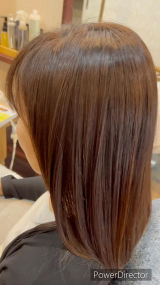 ミディアム カラー パーマ 大人女子&髪改善専門 Nobuフリーランスのヘアスタイル