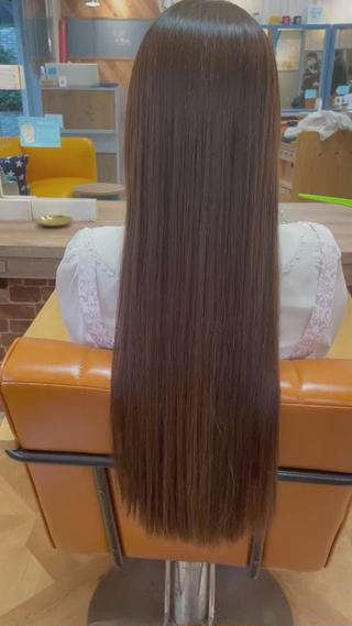 ナチュラルで柔らかい仕上がりの地毛風ストレートです!