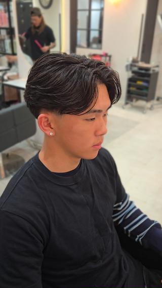 ミディアム パーマ メンズ LEN名古屋/パーマ 海外ヘア/メンズ特化のヘアスタイル