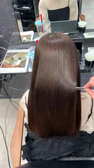 ロング 大西 魁知のヘアスタイル