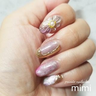 ぷっくりお花×マグネット 