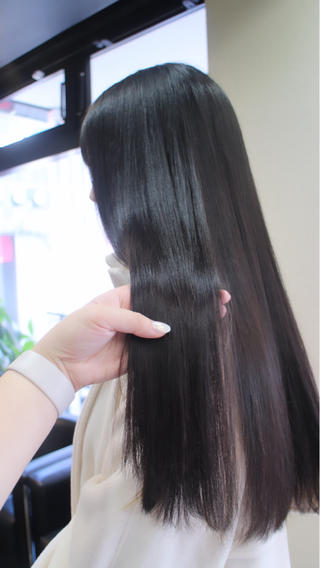 ロング カラー カーリーパーマ/ 透明ｶﾗｰ/MIKUのヘアスタイル