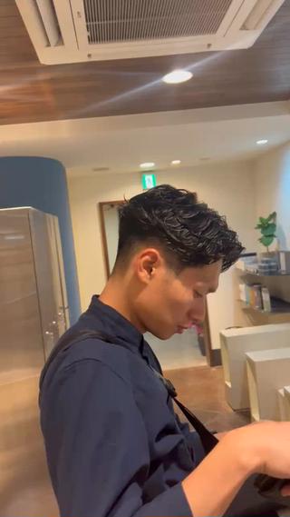 パーマ メンズ 漢眉毛/メンズパーマ /メッシュ/ヒロヤのヘアスタイル