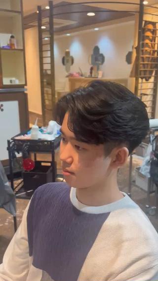 パーマ メンズ 漢眉毛/メンズパーマ /メッシュ/ヒロヤのヘアスタイル