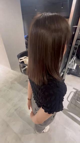 ミディアム カラー ワンホンヘア/ 透明感カラー/ゆうとのヘアスタイル