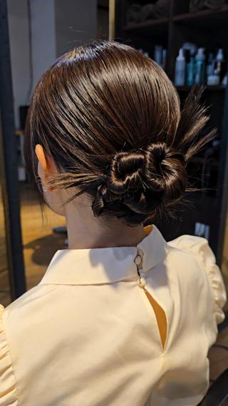 七五三お母様のヘアセットも承っております今流行りのカチモリヘアオススメです 