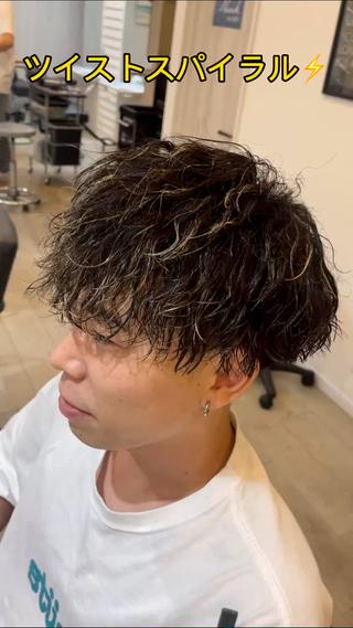 パーマ メンズ men’s salon CREST草津店所属・田中 大輝のヘアスタイル