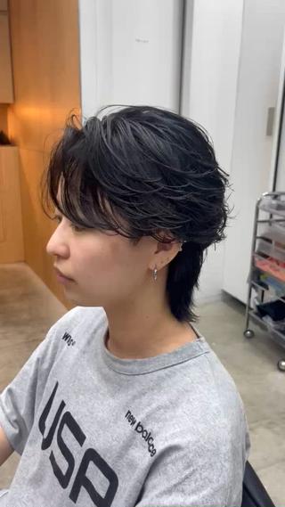 パーマ メンズ 夏果⭐︎fifth 天神 海外風パーマのヘアスタイル