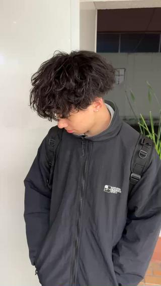 カット+シャドウパーマ