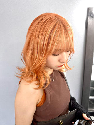 オレンジベージュもめちゃくちゃ可愛い

写真はブリーチ1回 