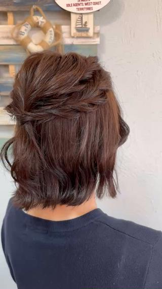 ショート ヘアアレンジ ANSA  hair 椥辻店所属・ANSA  hair かいりのヘアスタイル