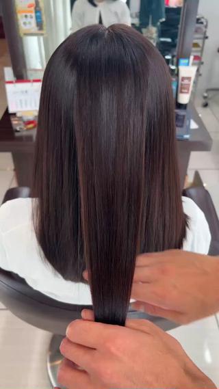 セミロング カラー 【髪質改善×カラー】 QUALIS沓掛貴浩のヘアスタイル