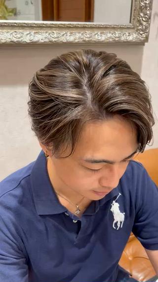 ハイライト/センターパート 