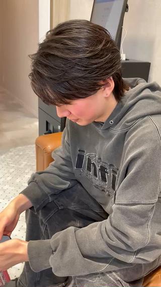 シースルーウルフ/フェザーパーマ/ダウンパーマ 