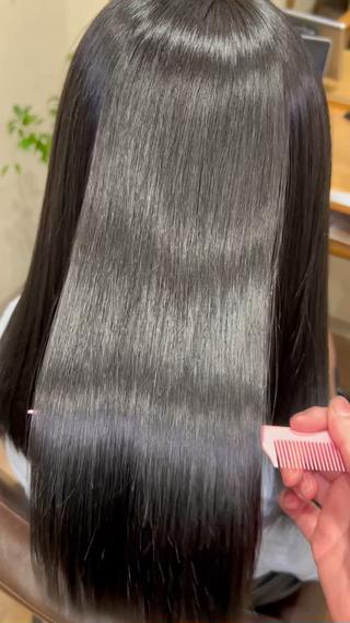 ロング 高評価多数◎ コテ巻きパーマ星明夏のヘアスタイル