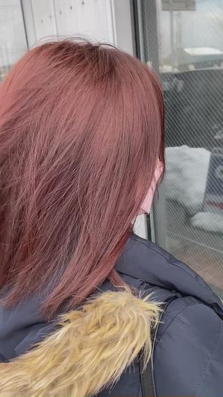 ブリーチなし◎
明るめピンクカラー