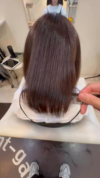 ミディアム パーマ 長屋 裕也のヘアスタイル