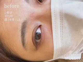 アイブロウスタイリング＋ラッシュリフトは大人気メニューです 