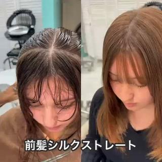 セミロング カラー 髪質改善ストレート/レイヤーカット/Lee  Horie所属・髪質改善/縮毛矯正 心斎橋/池本有宏のヘアスタイル