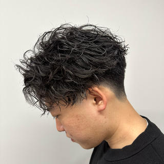 パーマ メンズ メンズパーマ🔵 ブリーチ✨原田慎也のヘアスタイル