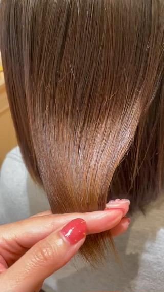 ミディアム 片倉 由湖のヘアスタイル