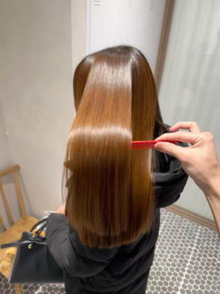 ロング 福田 修平💎 髪質改善/美髪矯正のヘアスタイル