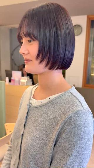 ショート 荻野 結衣のヘアスタイル