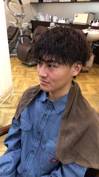 パーマ メンズ メンズカット・パーマ /野本翔馬のヘアスタイル