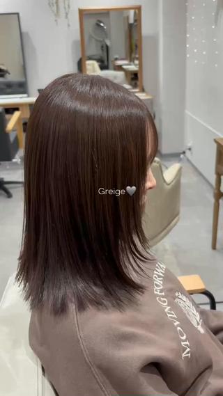 ミニモから来てくださったお客様♪♪
赤みを飛ばして柔らかいグレージュに 