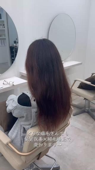 セミロング 髪質改善×韓国ヘア HIROのヘアスタイル