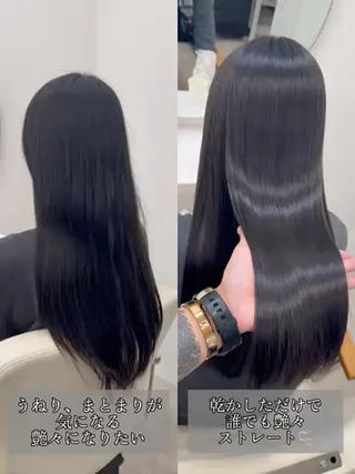 セミロング 髪質改善×韓国ヘア HIROのヘアスタイル
