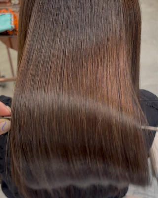 柔らかい質感で癖を伸ばします 