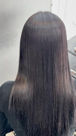 ロング カラー パーマ 髪質改善・艶カラー HIROTOのヘアスタイル