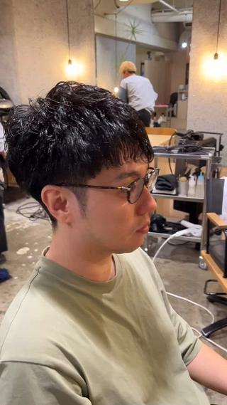 メンズショートパーマ 