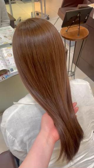 ロング カラー 🤎韓国ヘア ベージュ まゆか🤎のヘアスタイル