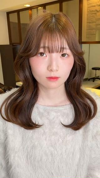 ロング カラー 🤎韓国ヘア ベージュ まゆか🤎のヘアスタイル