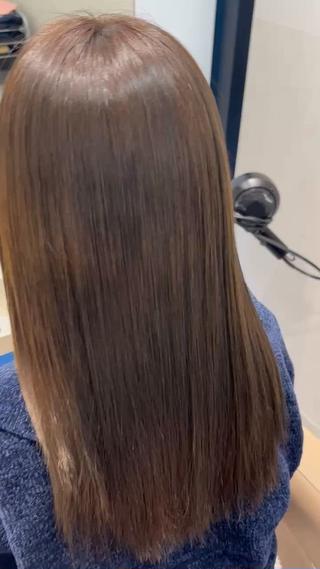セミロング カラー パーマ ヘアアレンジ 押切 響 のヘアスタイル