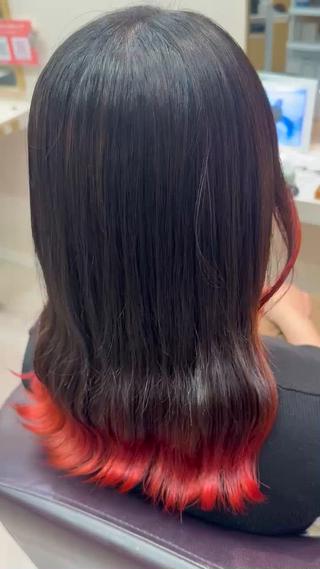 ロング カラー いなだ さくらのヘアスタイル