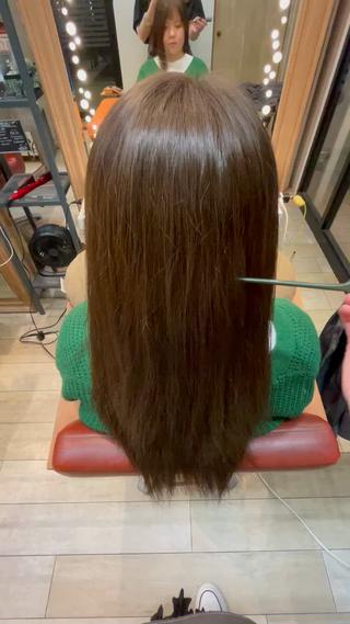 セミロング カラー ✨横須賀髪質改善✨️ 加藤 百音のヘアスタイル