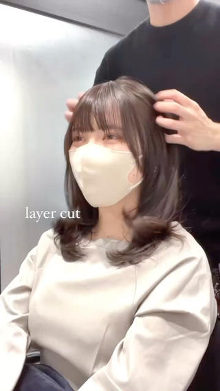 ロング カラー ヘアアレンジ レイヤーカット/ 田中 しょうのヘアスタイル