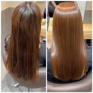 ロング biscohair 髪にドラマを。のヘアスタイル