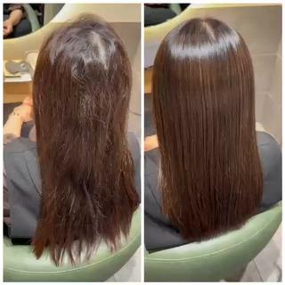 ロング biscohair 髪にドラマを。のヘアスタイル