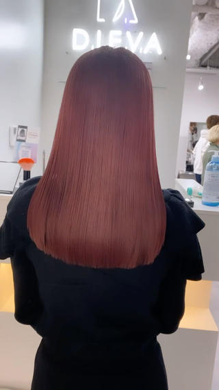 セミロング 銀座/美髪矯正カラー 髪質改善特化🍎のヘアスタイル
